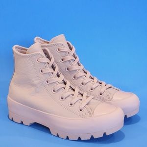 UNIQUE!! - - Hi Lugged Converse in Mauve Monochrome